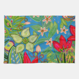 青空の日のティータオル キッチンタオル