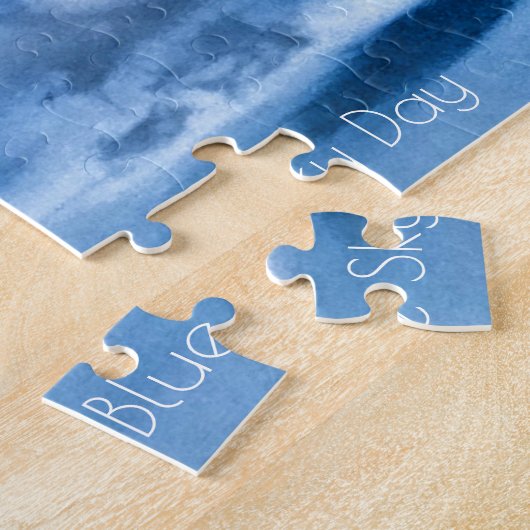 青空の日 ジグソーパズル (側面)