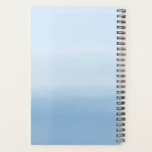 青空の水色グラデーション プランナー手帳 (裏面)