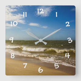 青空の海- スクエア壁時計