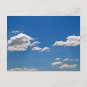 青空の白い雲 ポストカード