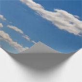 青空の白い雲 ラッピングペーパー (角)