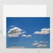 青空の白い雲 招待状 (正面/裏面)