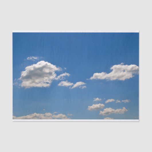 青空の白い雲 薄葉紙 (正面)