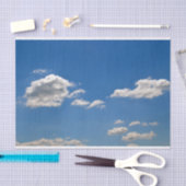 青空の白い雲 薄葉紙 (クラフト)