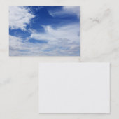 青空の白はカスタマイズ背景を-曇らせます 名刺 (正面/裏面)