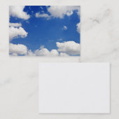 青空の白は天国のテンプレートを曇らせます 名刺 (正面/裏面)