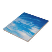 青空の白は天空の雲の背景を曇らせます タイル (側面)