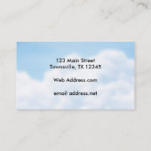 青空の白は背景を曇らせます 名刺 (裏面)