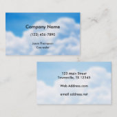 青空の白は背景を曇らせます 名刺 (正面/裏面)