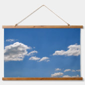 青空の白雲 吊り下げ型タペストリー (正面)