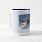 青空の緑の深い ツートーンマグカップ (正面左)