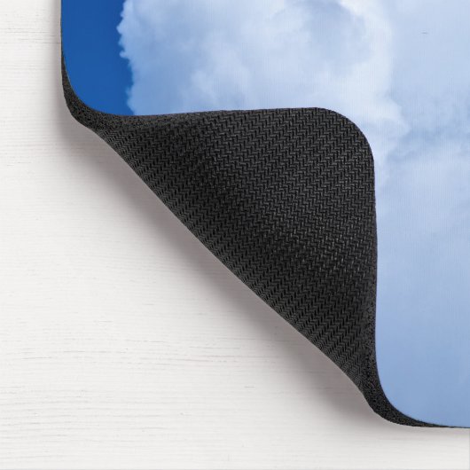 青空の美しいふくらんでいる雲 マウスパッド (コーナー)