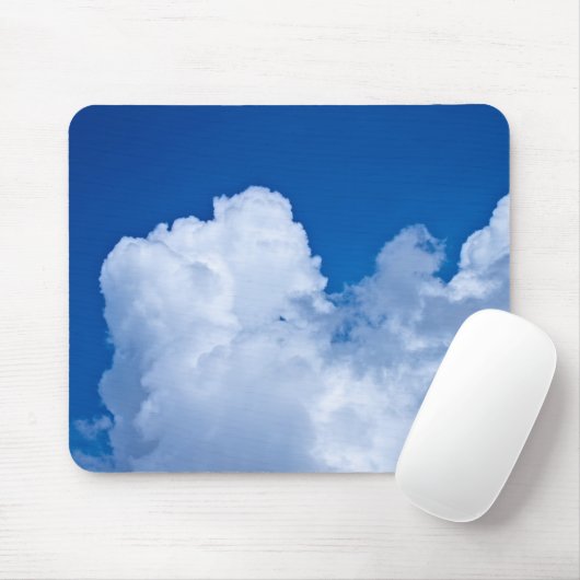 青空の美しいふくらんでいる雲 マウスパッド (マウス)