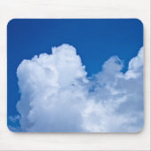 青空の美しいふくらんでいる雲 マウスパッド (正面)