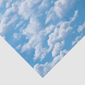 青空の背景に白い雲の模様 薄葉紙 (詳細)