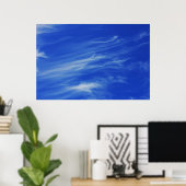 青空の背景。 ポスター (ホームオフィス)