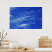 青空の背景。 ポスター (キッチン)