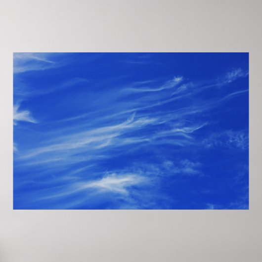 青空の背景。 ポスター (正面)
