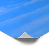 青空の背景。 ポスター (角)