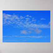 青空の背景。 ポスター (正面)