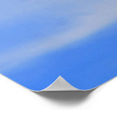 青空の背景。 ポスター (角)