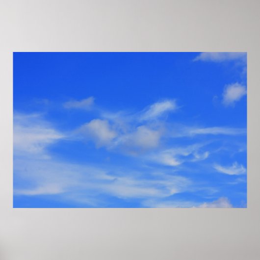 青空の背景。 ポスター (正面)