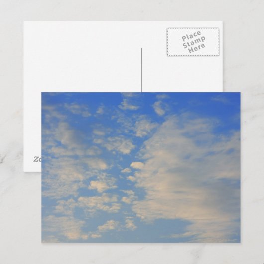青空の背景。 ポストカード (正面/裏面)
