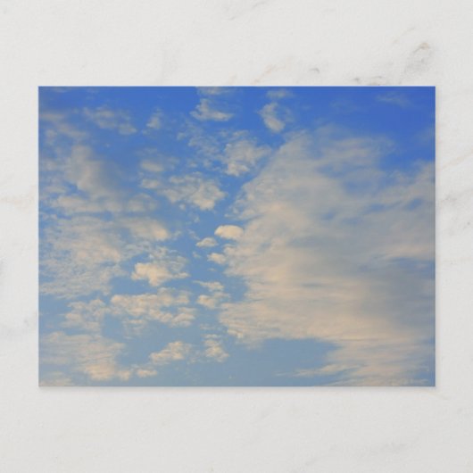 青空の背景。 ポストカード (正面)