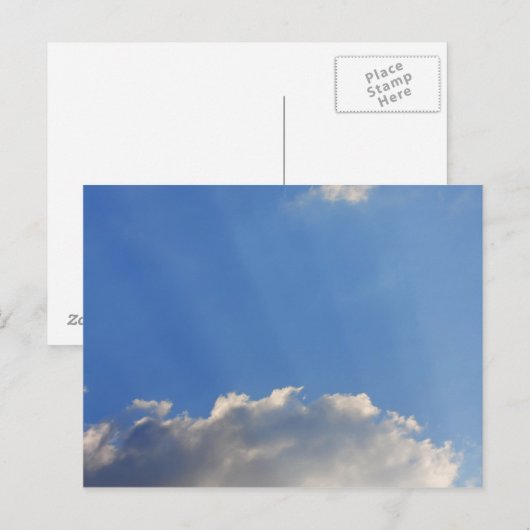 青空の背景。 ポストカード (正面/裏面)