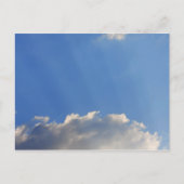 青空の背景。 ポストカード (正面)