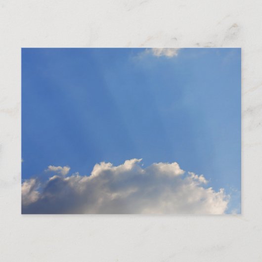 青空の背景。 ポストカード (正面)