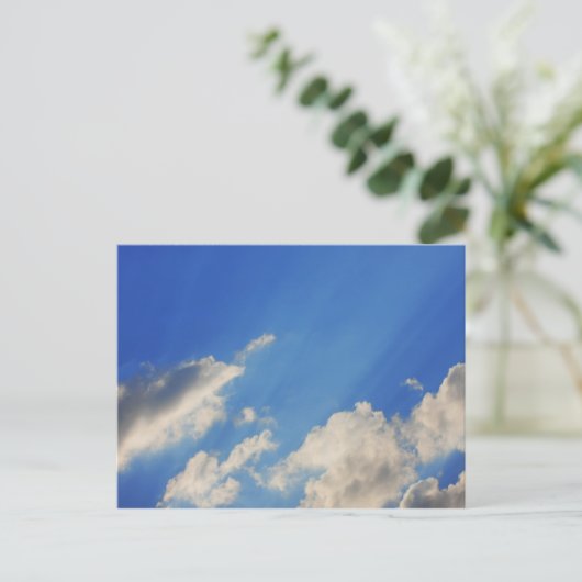 青空の背景。 ポストカード (スタンド正面)