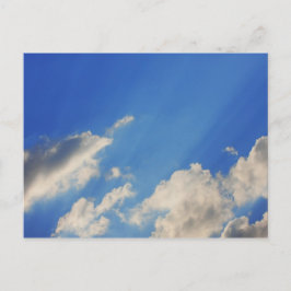 青空の背景。 ポストカード