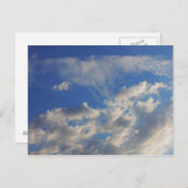 青空の背景。 ポストカード (正面/裏面)