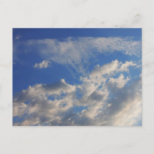 青空の背景。 ポストカード (正面)