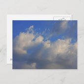 青空の背景。 ポストカード (正面/裏面)