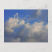 青空の背景。 ポストカード (正面)