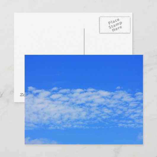 青空の背景。 ポストカード (正面/裏面)