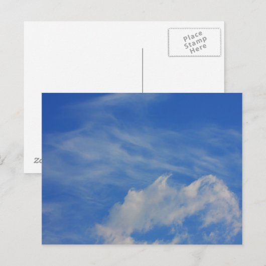 青空の背景。 ポストカード (正面/裏面)