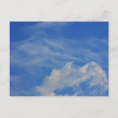 青空の背景。 ポストカード (正面)