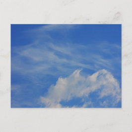青空の背景。 ポストカード