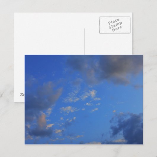 青空の背景。 ポストカード (正面/裏面)
