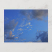 青空の背景。 ポストカード (正面)