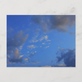 青空の背景。 ポストカード