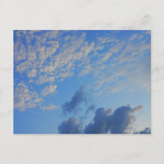 青空の背景。 ポストカード