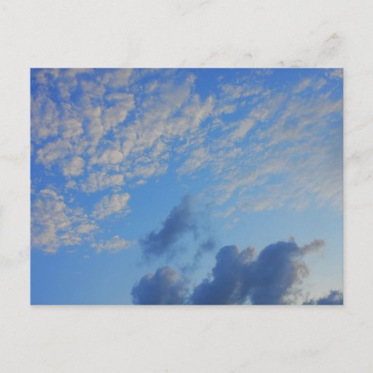 青空の背景。 ポストカード (正面)