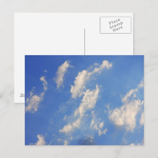 青空の背景。 ポストカード (正面/裏面)