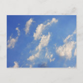 青空の背景。 ポストカード (正面)