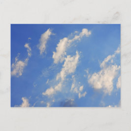 青空の背景。 ポストカード
